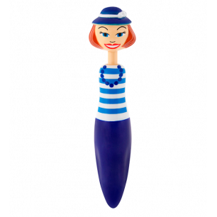 Retractable ballpoint pen - Fashion Girl Pen Blue