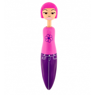 Retractable ballpoint pen - Fashion Girl Pen Pink