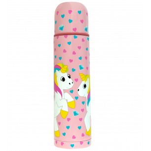 Bouteille thermos isotherme 24 cl - Mini Keep Cool Licorne Rose