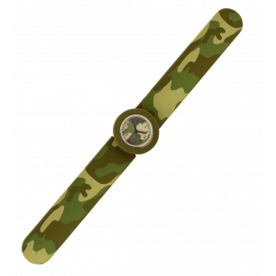 Orologio slap on - Trendy Time Camouflage Green