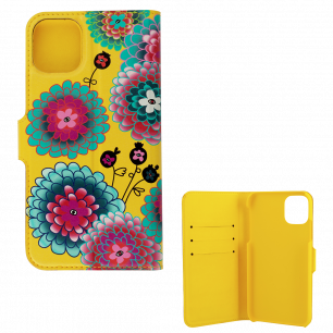 Flap cover/wallet case for iPhone 11- I Wallet 11 Dahlia