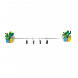 4 suction cup clips - Ani-clip Cactus