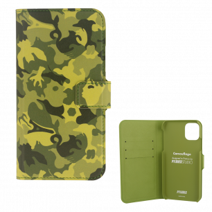 Flap cover/wallet case for iPhone 11- I Wallet 11 Camouflage Green