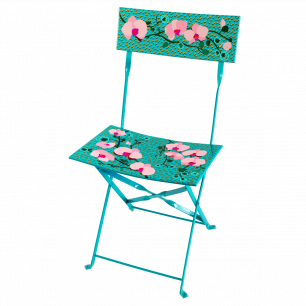 Folding chair - Garden Paradise Orchid Blue