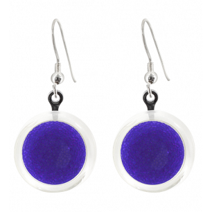 Hook earrings - Cachou Billes Dark Blue