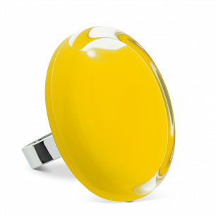 Glass ring - Cachou Giga Milk Yellow