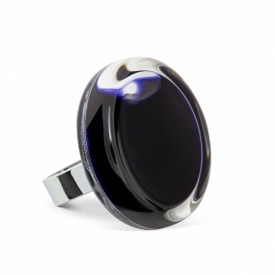 Glass ring - Cachou Medium Milk Black