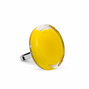 Glass ring - Cachou Mini Milk Yellow