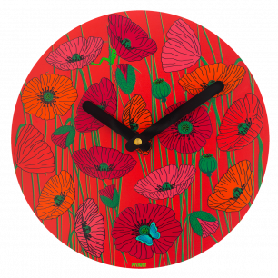 Horloge - Happy Time Coquelicots