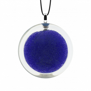 Necklace - Cachou Medium Billes Dark Blue