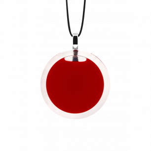 Necklace - Cachou Mini Milk Dark red