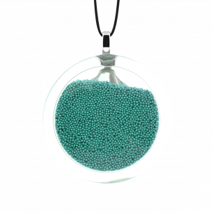 Necklace - Cachou Medium Billes Turquoise
