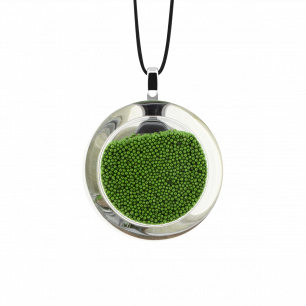 Necklace - Cachou Mini Billes Green