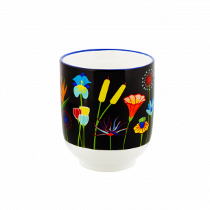 Grande tazza da caffè in porcellana - Matinal Tasse Jardin fleuri