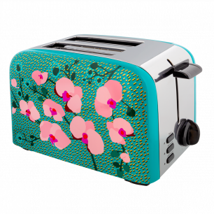 Toaster with European plug - Toast'in Orchid Blue