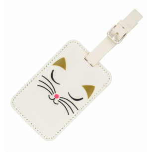 Etichetta per bagaglio - Voyage White Cat