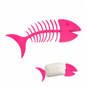 Soap dish - Fishbone Soap Pink