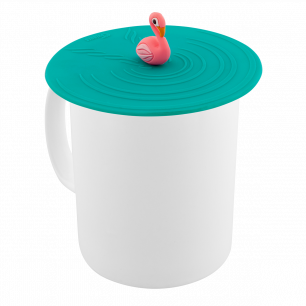 Couvercle silicone pour mug - Bienauchaud 10 cm Flamingo