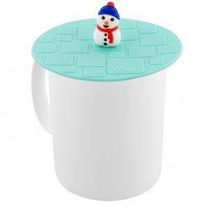 Couvercle silicone pour mug - Bienauchaud 10 cm Snowman