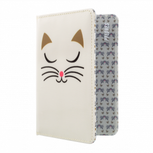 Porta passaporto - Voyage White Cat