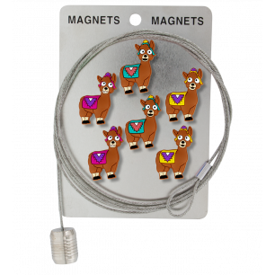 Photo holder cable and magnets - Magnetic Cable Llama