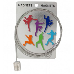 Photo holder cable and magnets - Magnetic Cable Heroes Climb