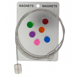Photo holder cable and magnets - Magnetic Cable Cylinder