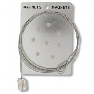 Photo holder cable and magnets - Magnetic Cable Photo