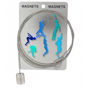 Photo holder cable and magnets - Magnetic Cable Heroes Pool