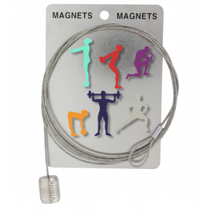 Photo holder cable and magnets - Magnetic Cable Heroes Fit