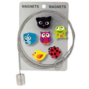 Photo holder cable and magnets - Magnetic Cable Animals