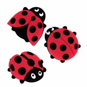 Set of 3 magnets - Happy Ladybird