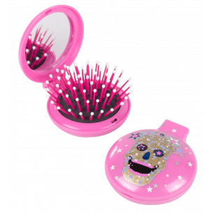 2 in 1 hairbrush and mirror - Lady Retro Queen