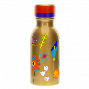 Bouteille thermos isotherme 40 cl - Mini Keep Cool Bottle Jardin Fleuri Gold