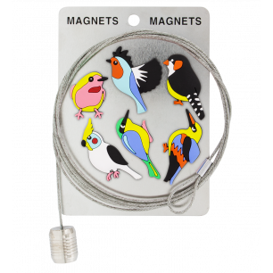 Photo holder cable and magnets - Magnetic Cable Bird