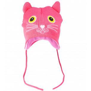 Kids Beanie - NEO Cat Pink