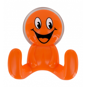 Suction hook - Buddy Face Orange