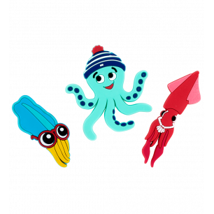 Set of 3 magnets - Magnet Octopus Happy Lopodes