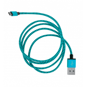 Câble Micro USB - Vintage Bleu