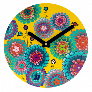 Clock - Happy Time Dahlia